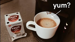 How to make a Costa Americano  Tassimo coffee [upl. by Daberath]