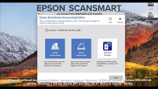 Epson ScanSmart Accounting Edition Software for Receipt Scanners  Take a Tour [upl. by Zuzana]