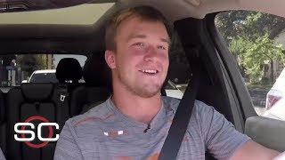 Texas’ Sam Ehlinger and Collin Johnson take a ride around Austin  SportsCenter [upl. by Helfant]