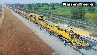 Material transport in India The SVM 1000 – Plasser amp Theurer  aktuellTV EN [upl. by Adnilam]