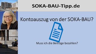 Arbeitgeber aufgepasst  stimmt der Betriebskontoauszug der SOKABAU [upl. by Sayers28]