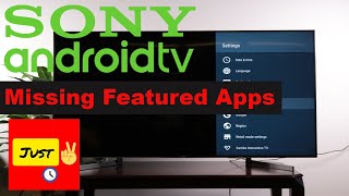 How to Fix Missing Featured Apps on Sony Smart TV  Common Problems of Sony Android TV [upl. by Morocco]