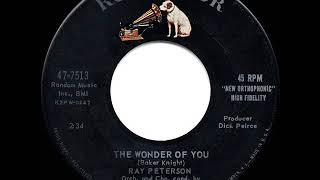 1959 HITS ARCHIVE The Wonder Of You  Ray Peterson [upl. by Stilu143]