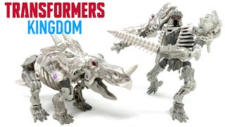 Transformers Kingdom Deluxe Class Ractonite Review [upl. by Garbers]