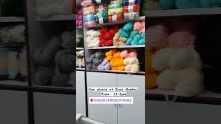 Thread Yarn Wool Store In India Pradhan Embroidery Stores Mumbai [upl. by Nahtanod345]