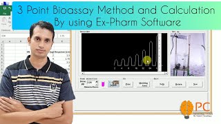 3 Point Bioassay by using Ex Pharm Software  Bioassay of Histamine  Bioassay Pharmacology [upl. by Suiluj]