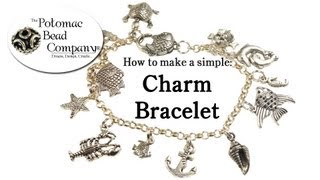 How to Make a Simple Charm Bracelet [upl. by Nylqcaj954]