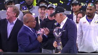 Super Bowl LVI Trophy Presentation for Los Angeles Rams [upl. by Doowron571]