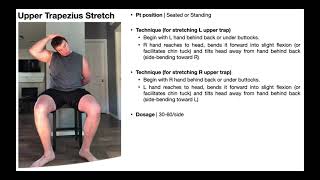 TherEx  Upper Trapezius Stretch [upl. by Pease]