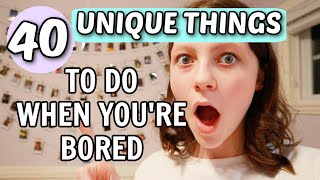 40 Actual FUN Things to do When Youre Bored At Home  Bethany G [upl. by Tosch240]