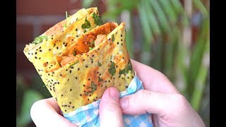 Jianbing  How to Make Authentic Street Food style Jianbing Guozi at Home 煎饼果子 [upl. by Terrag]