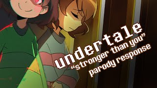 【undertale】 Stronger Than You parody CharaampFrisk ft Rachquit [upl. by Tur]