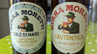 Birra Moretti Sale Di Mare 48 amp Birra Moretti LAutentica 46 [upl. by Garceau279]