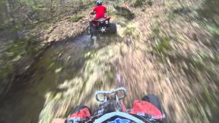 Trx450r fast trail riding [upl. by Gwenny790]