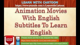 animation movies with english subtitles to learn english  learn english through cartoon [upl. by Adlog]