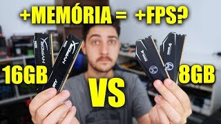 16GB DE MEMÓRIA RAM DÃO MAIS FPS QUE 8GB É O QUE VEREMOS [upl. by Laeahcim]