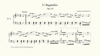 Beethoven Bagatelle Op 119 No 5 Risoluto [upl. by Elagibba895]