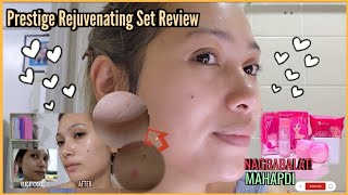 PRESTIGE REJUVENATING SET REVIEW  2 WEEKS REVIEW SOBRANG HAPDI 😢 😭 [upl. by Socram]