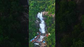 Main falls in Courtallam during monsoon season courtallam waterfalls monsoon tamilnadu india [upl. by Siocnarf]