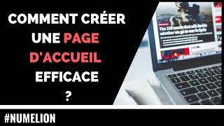 Comment créer une PAGE DACCUEIL de site internet [upl. by Nolahp]