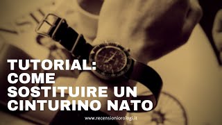 Cinturino Nato come si monta Tutorial  Montare cinturino nato [upl. by Balduin379]