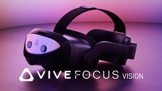 VIVE Focus Vision  New PC VR and AllInOne Mixed Reality Headset [upl. by Fife240]