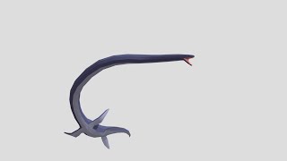 Albertonectes Improved  Low Poly Blender Paleoart [upl. by Eleonora50]