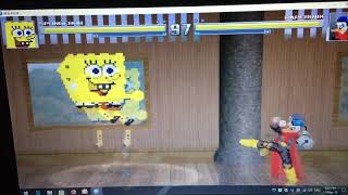 SpongeBob SquarePants VS Paperinik Mugen Fight [upl. by Ariay179]