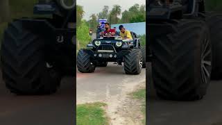 modified tractor 🔥 modified thar 🚜😍 yadav brand 2 song 🔥shorts tractorvideo [upl. by Hatnamas]