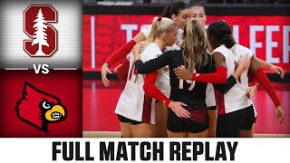 Stanford vs Louisville Full Match Replay  2023 ACC Volleyball [upl. by Imer]