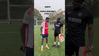 Adebayo Akinfenwa’s Strength football funny soccer footballshorts [upl. by Bea655]