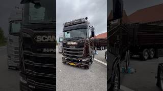 Jesper V Sørensen Scania Next Generation V8 Truckshow Sunds [upl. by Nahtnamas]