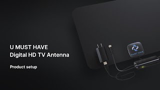 U MUST HAVE Digital HD TV Antenna  Product Setup [upl. by Koloski350]