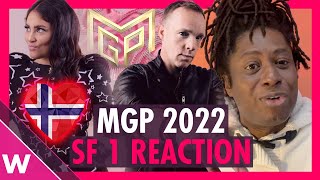 🇳🇴 Melodi Grand Prix 2022 SemiFinal 1 REACTION [upl. by Stutzman571]