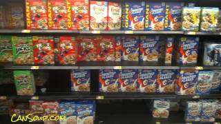 Breakfast Cereal Aisle USA Review Kelloggs POST American Grocery Stores [upl. by Snow401]