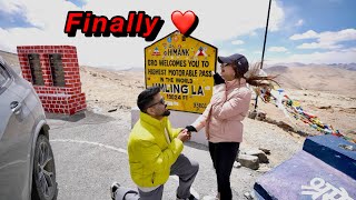 Finally my GIRLFRIEND REVEAL Proposal 😍 First BMW to reach UMLING LA 19300ft [upl. by Lletniuq]