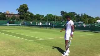 Prajnesh Gunneswaran  Wimbledon Qualifying 2018  Tobias Kamke [upl. by Fulvia]