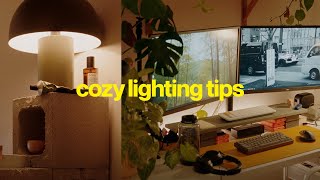 6 simple lighting tips to create a cozy atmosphere on a budget [upl. by Sucirdor604]