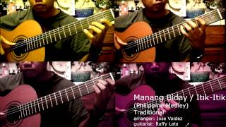 Manang Biday  ItikItik Traditional  RAFFY LATA  Classical Guitar [upl. by Ahsienad]