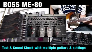 BOSS ME80 Guitar Pedal  Complete Demo pt1 [upl. by Erehs]