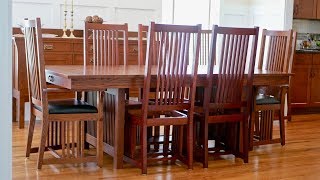 Mission Style Dining Chair  How To Build Part 2  Arts and Crafts Style Woodworking [upl. by Libby]