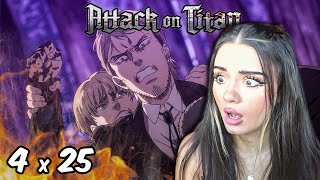 Night of The End  ATTACK ON TITAN  Reaction 4x25 [upl. by Vokaay]