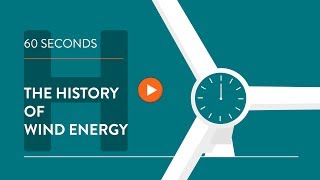 History of wind energy  IN 60 SECONDS [upl. by Carce]