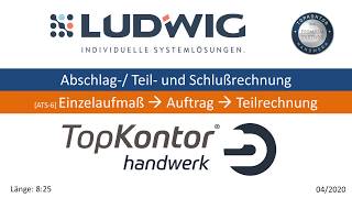 ATS6 Auftrag aus Einzelaufmaß in TopKontor Handwerk 6 und bluesoution  tophandwerk 7 [upl. by Hanonew]