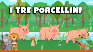 I TRE PORCELLINI  Canzone per bambini Karaoke con testo [upl. by Aramal993]