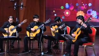 Pachelbel  Canon in D  Beijing Philharmonic Guitar Quartet 2011 [upl. by Ciredec]