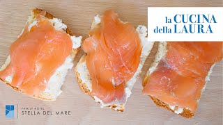 Crostini al Salmone  La Cucina della Laura [upl. by Somerville934]