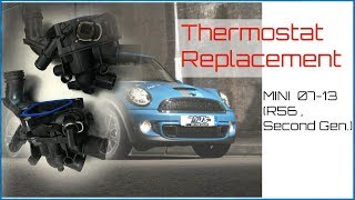 How To Replace MINI Cooper Thermostat 20072013 [upl. by Alba]