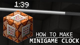 Minecraft Java How to make a Minigame Clock [upl. by Pedro930]