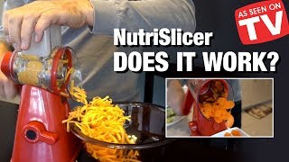 NutriSlicer Review Does This As Seen on TV Slicer Work [upl. by Llessur]